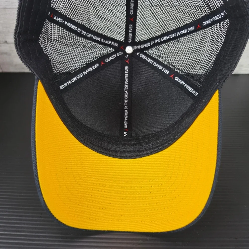 Jordan Michigan Wolverines On-Field Trucker Hat Olive Green Snapback Cap Men